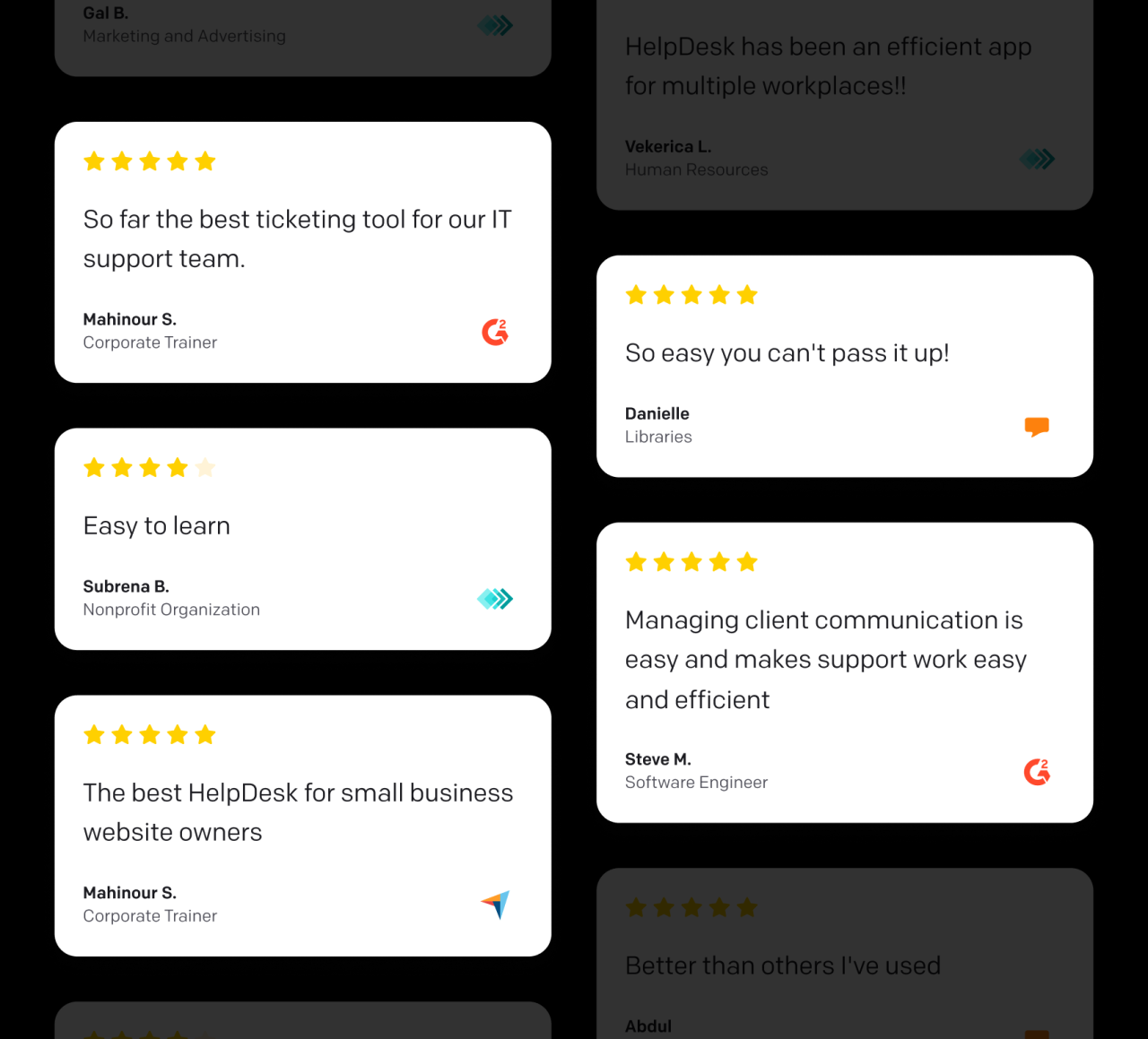 HelpDesk Reviews and Testimonials