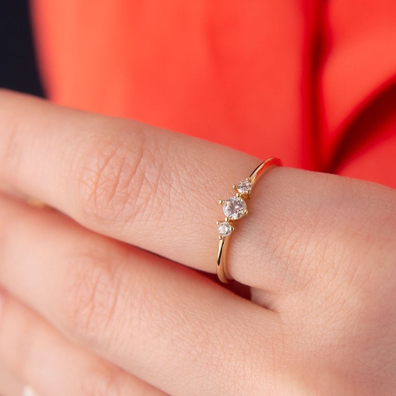 3 Stone Ring - Etsy Best Three Stone Ring Reviews