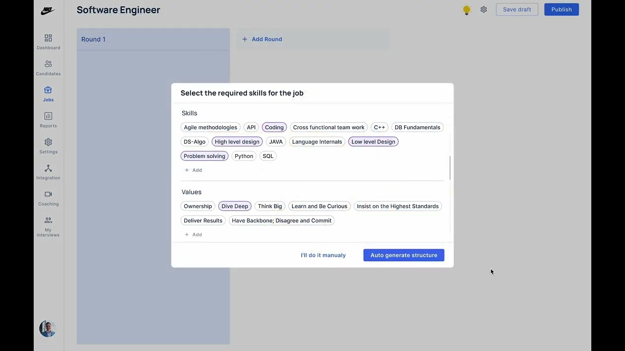 Free Interview building tool