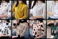 Most Trending 2019 Daily Office Wear Women Elegant Cotton Chiffon ... Best Elegant Blouses For Virtual Meetings Review With YouTube Walkthrough